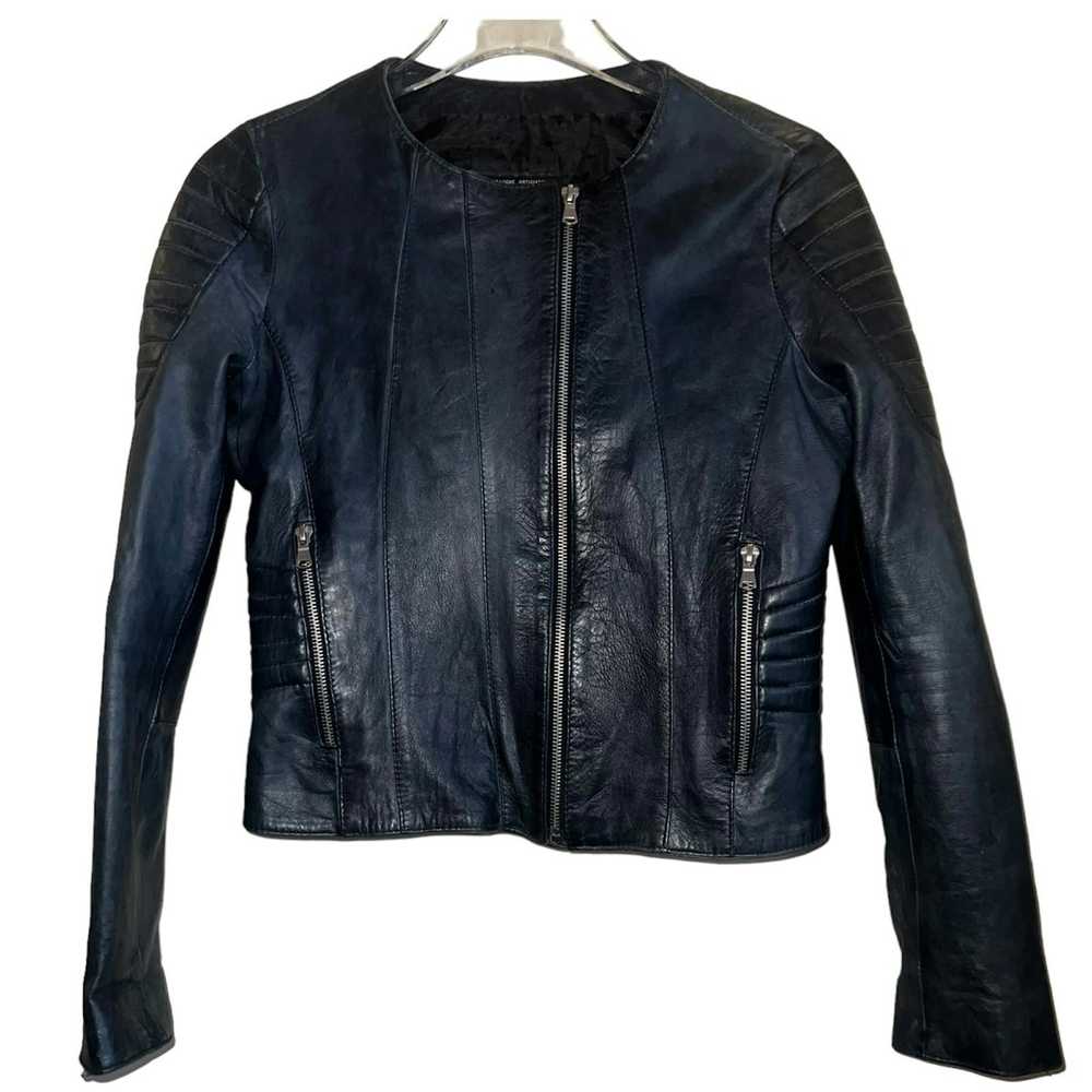 Vera Pelle Vera pelle soft leather blue jacket - image 1