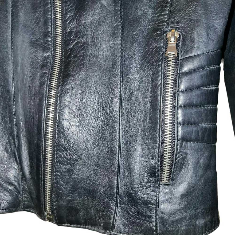 Vera Pelle Vera pelle soft leather blue jacket - image 4