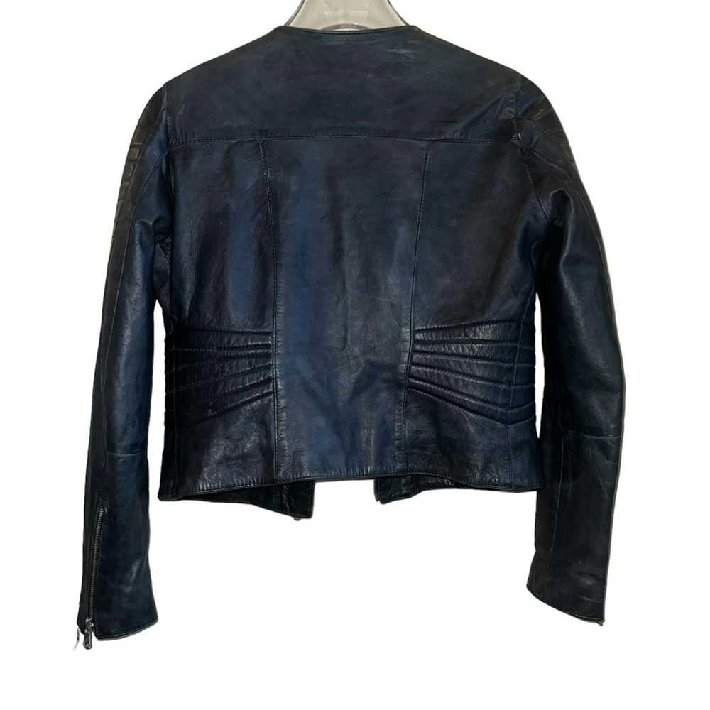 Vera Pelle Vera pelle soft leather blue jacket - image 7