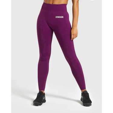 Gymshark Gymshark Breeze Dry Seamless Eggplant Le… - image 1