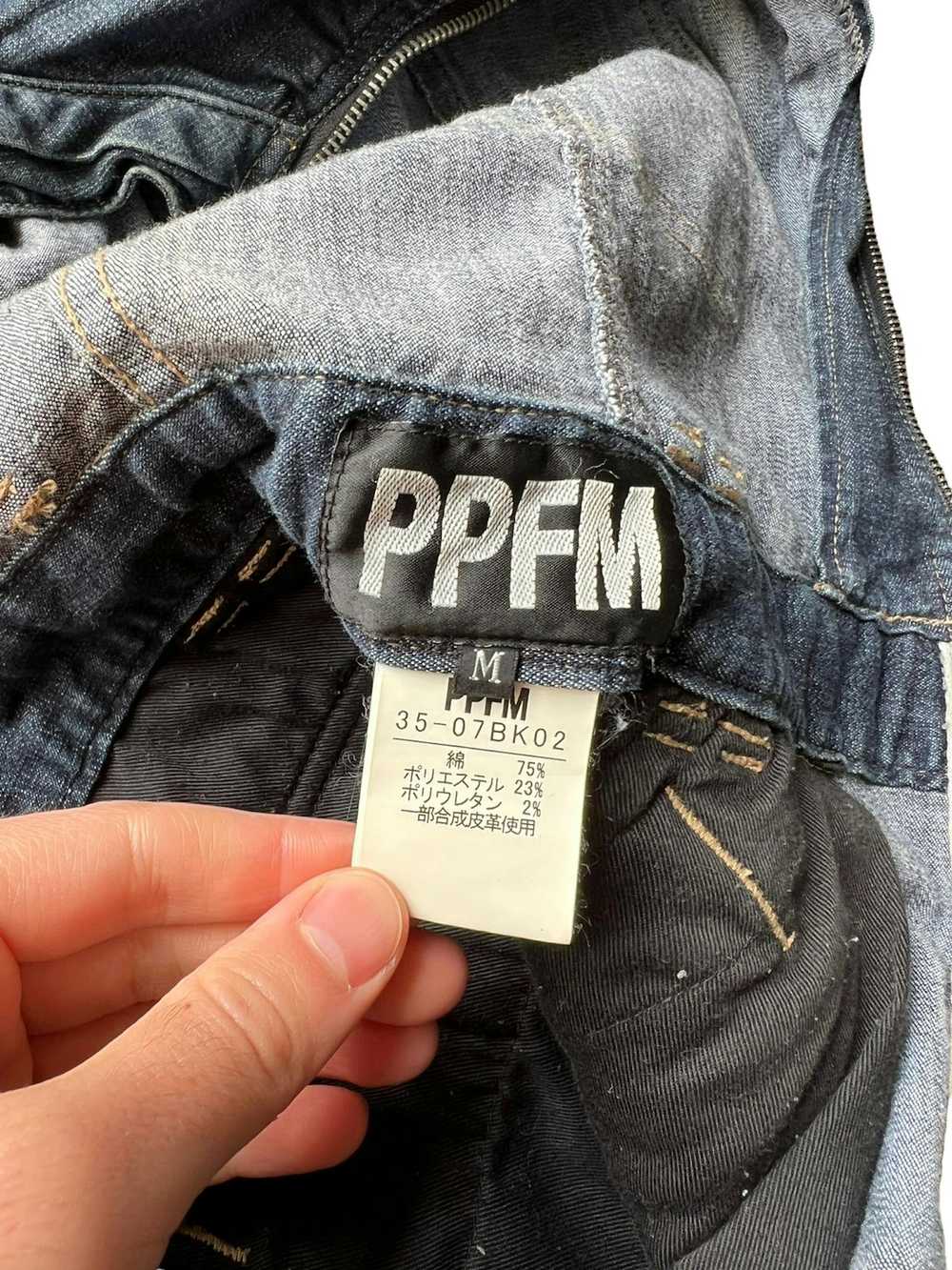 PPFM Denim Grunge Mechanic Bondage Jumpsuit - image 10