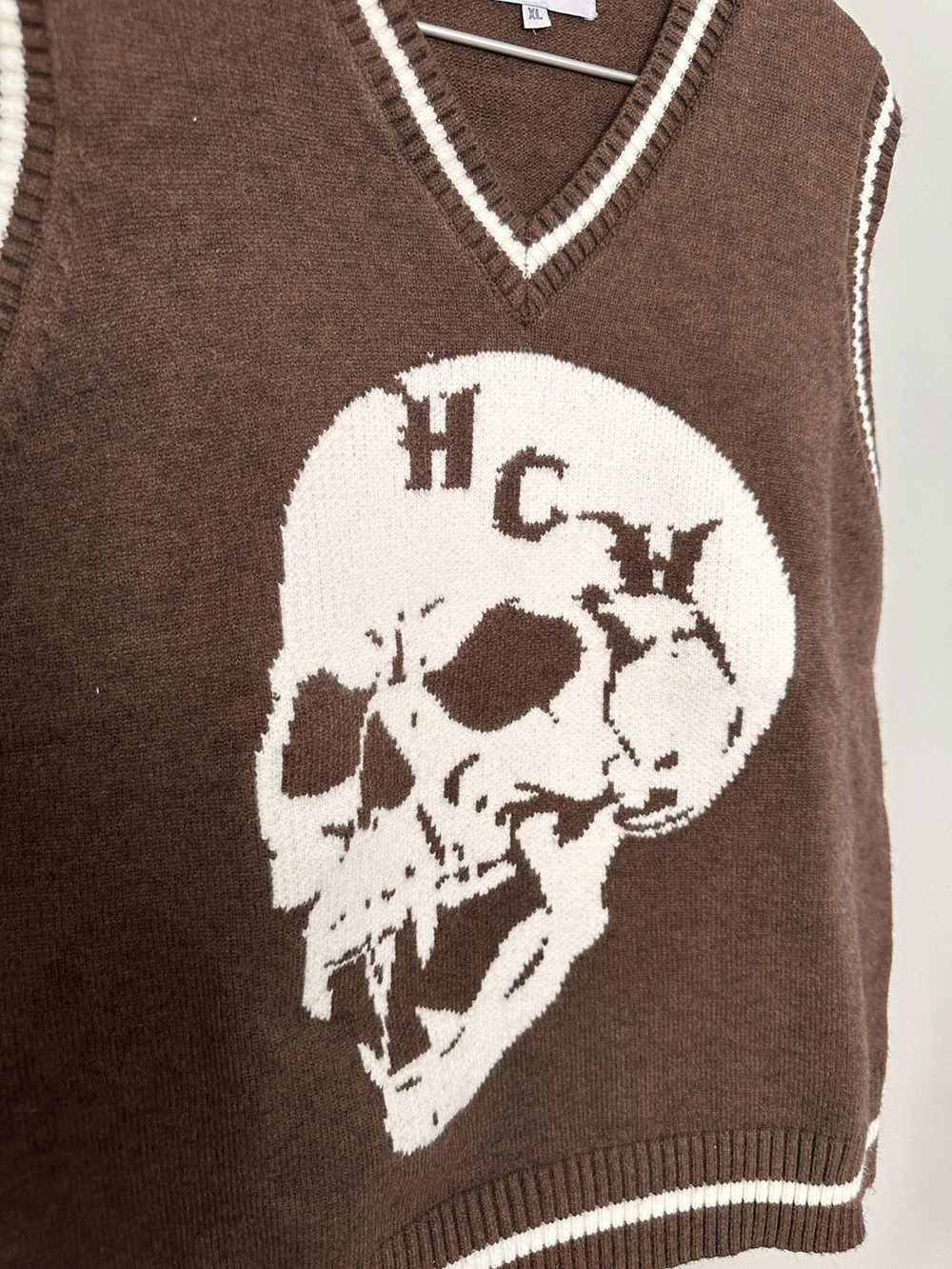 Streetwear Heaven Can Wait Knit Vest Brown - image 3