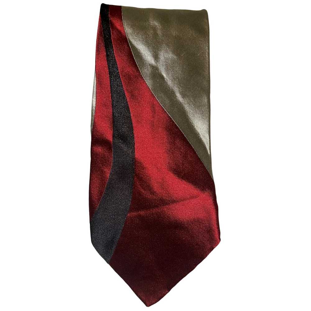 Moschino Vintage MOSCHINO Silk Tie - Italy - Abst… - image 1