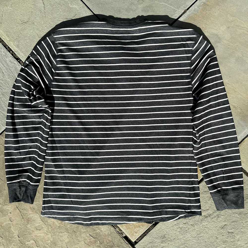 Old Navy × Vintage Y2K Dark Grey and White Stripe… - image 2