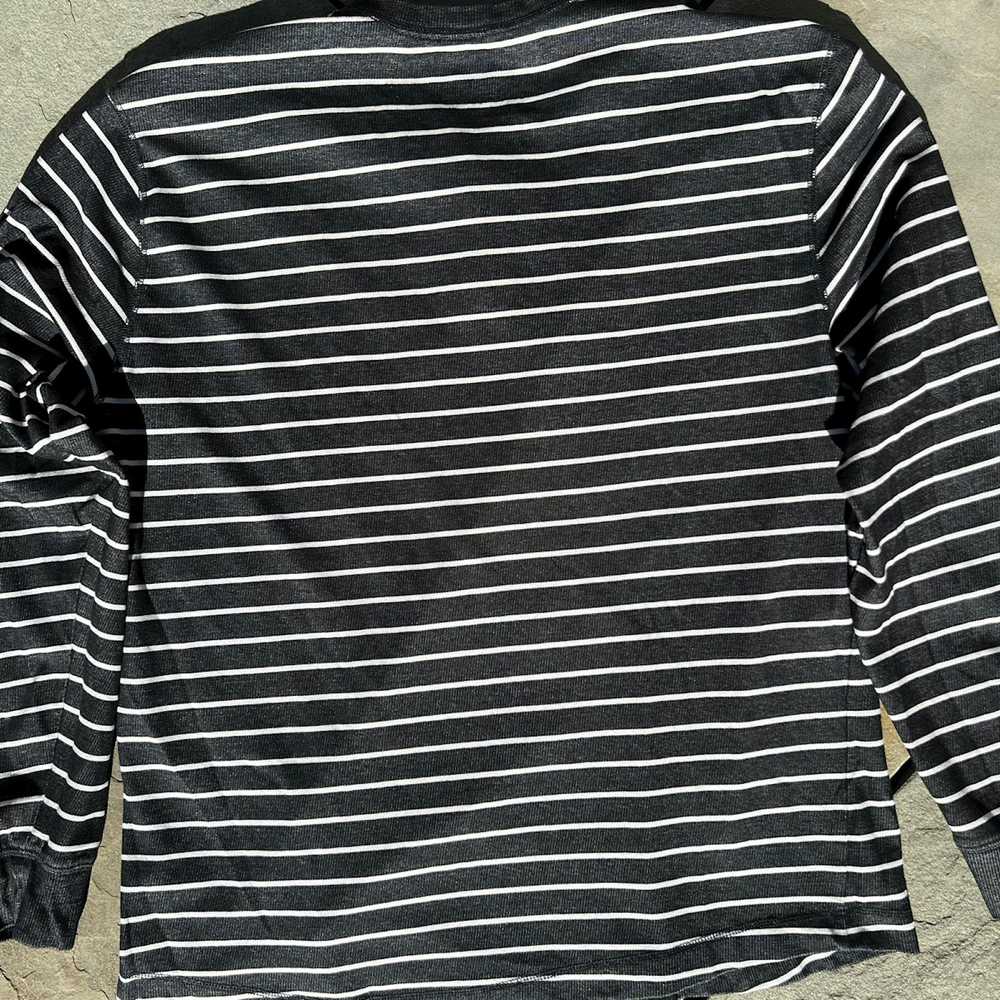 Old Navy × Vintage Y2K Dark Grey and White Stripe… - image 5