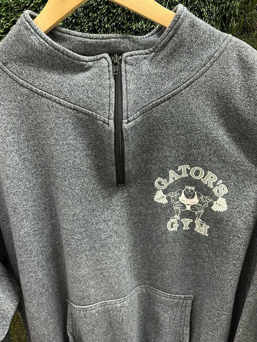 Vintage Vintage Gator’s Gym 1/4 Zip Sweatshirt La… - image 4