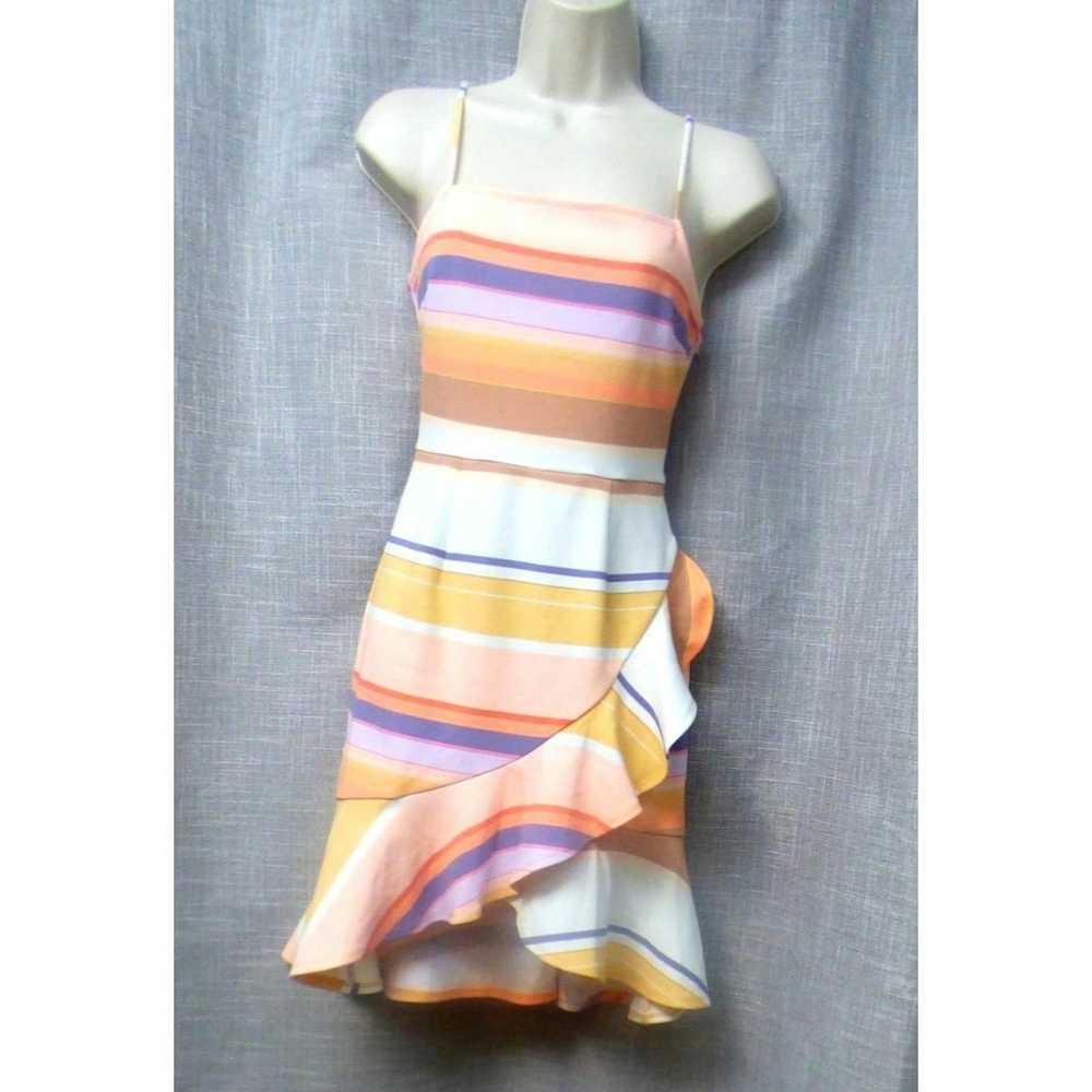 Bar Iii Bar III Samba Striped Ruffled Dress, XS - image 11