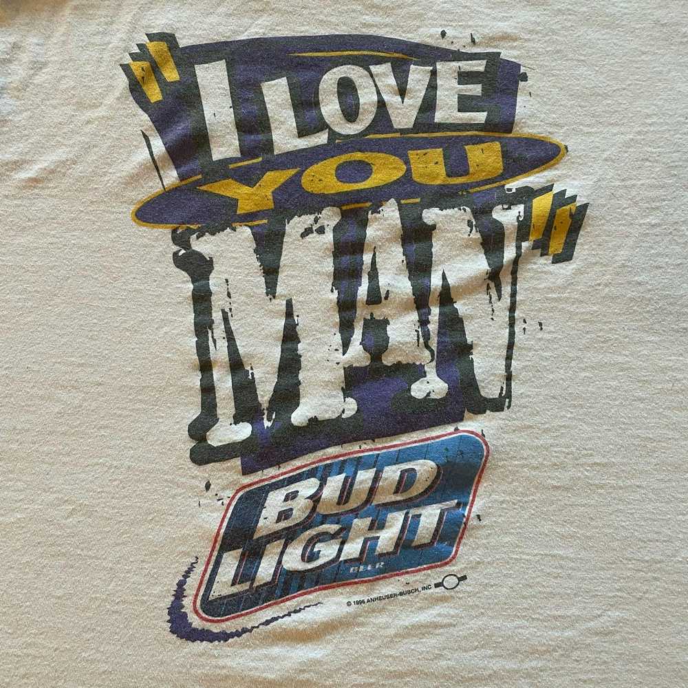 Screen Stars Vintage 1996 Bud Light I Love You Ma… - image 5