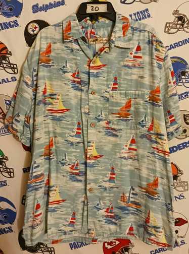 Hawaiian Shirt Vintage Joe Marlin Hawaiian Sail Bo