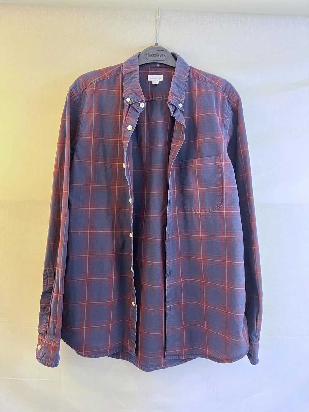 Steven Alan Steven Alan - Red/Blue Plaid Button U… - image 3