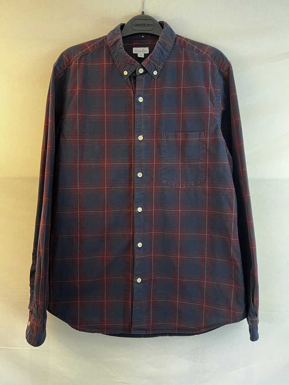 Steven Alan Steven Alan - Red/Blue Plaid Button U… - image 6