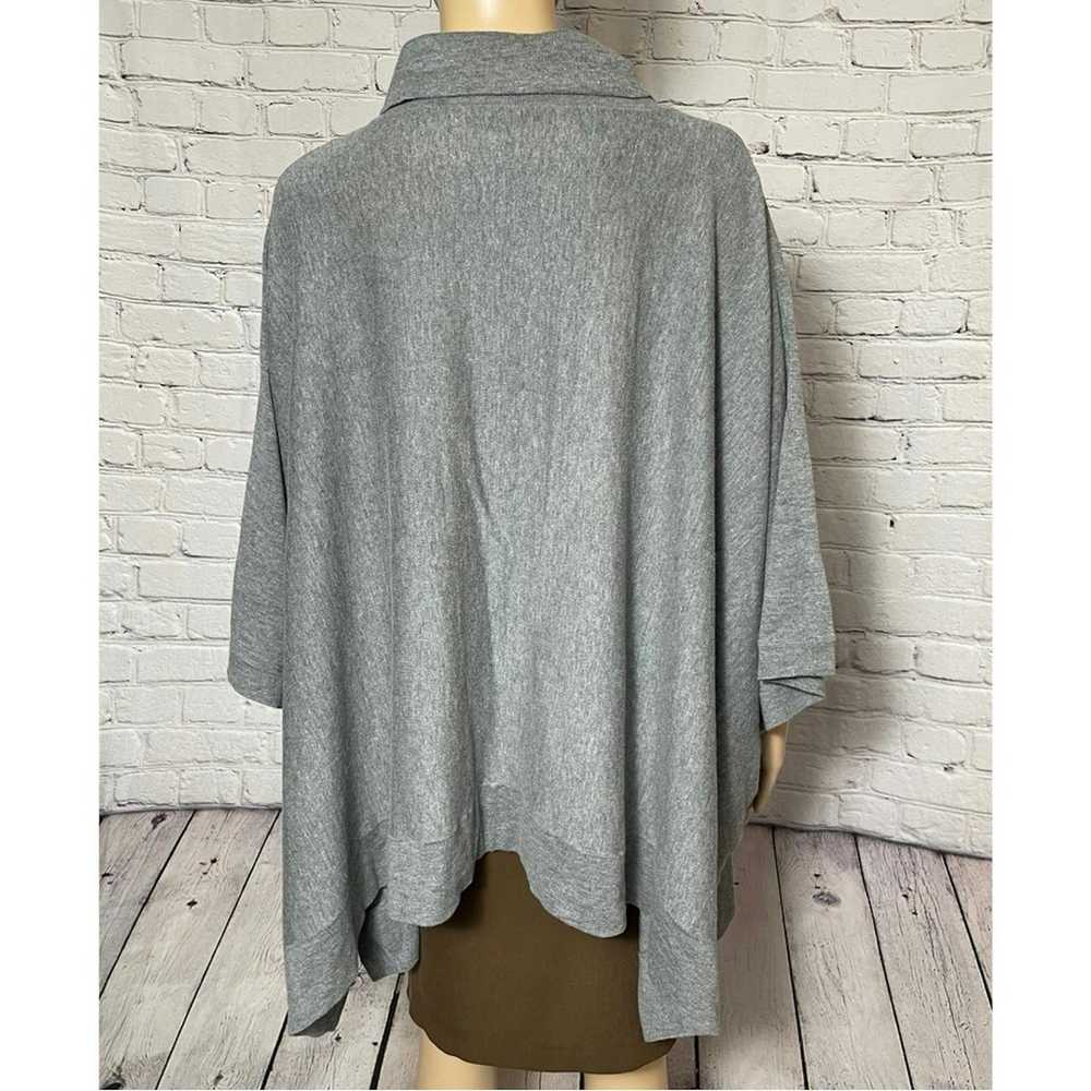 Other Tarnish Grey Knit Mock Neck Front Pockets P… - image 4