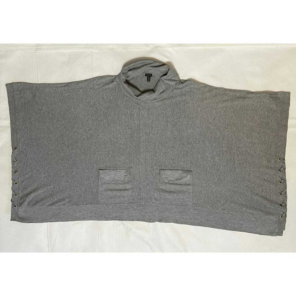 Other Tarnish Grey Knit Mock Neck Front Pockets P… - image 6