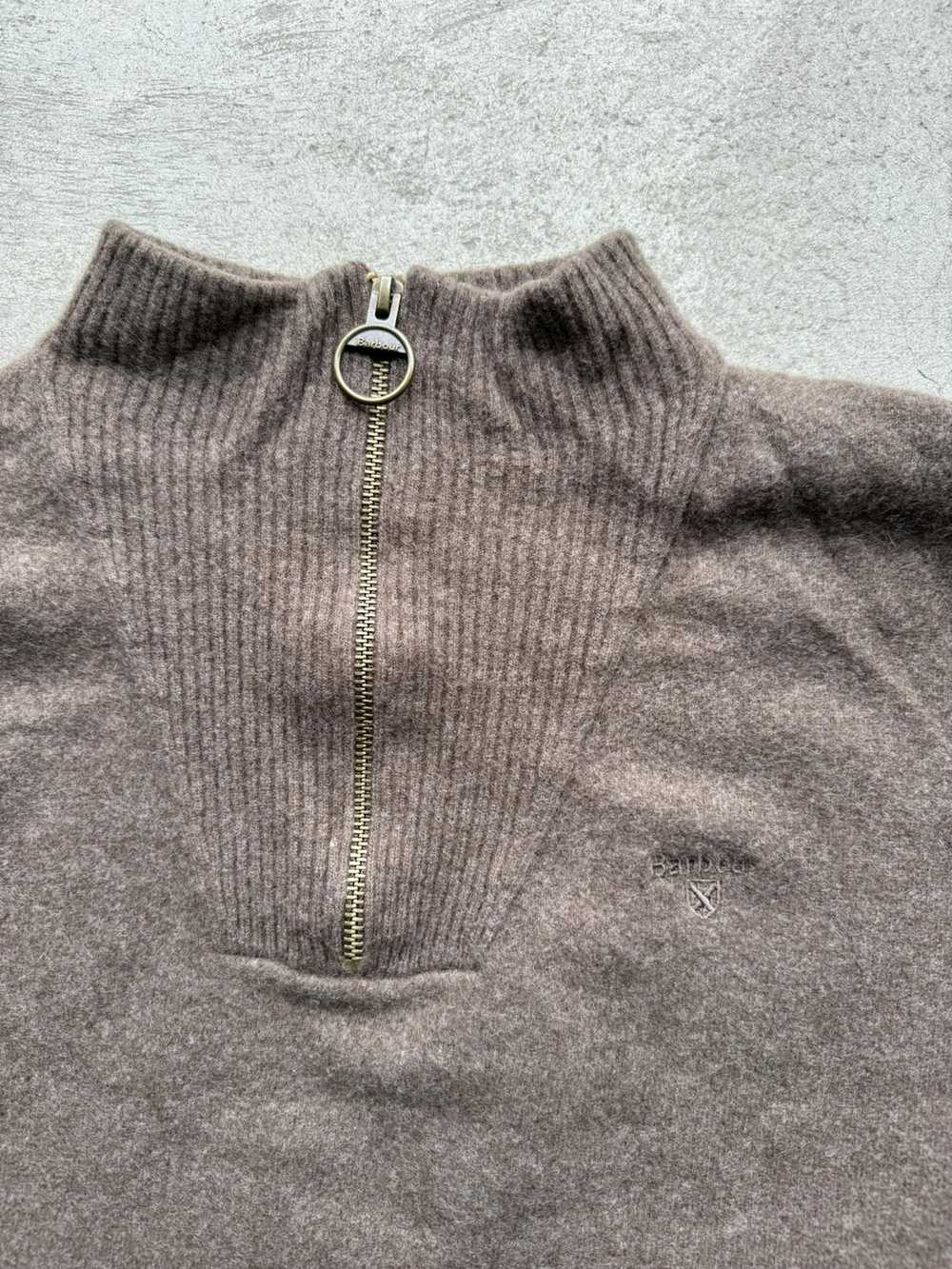 Barbour × Luxury Barbour Wool 1/4 Zip Sweater - image 3