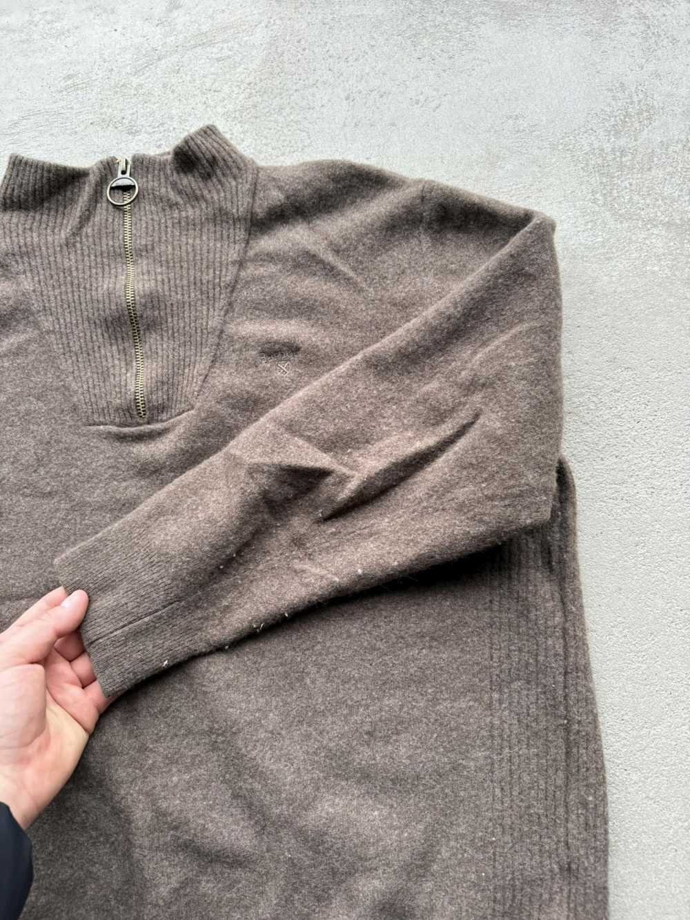 Barbour × Luxury Barbour Wool 1/4 Zip Sweater - image 5