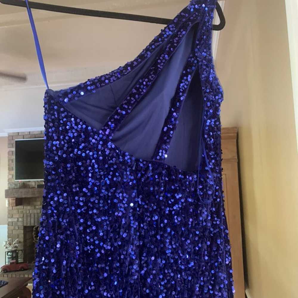 royal blue sequin prom dress size 4 - image 2