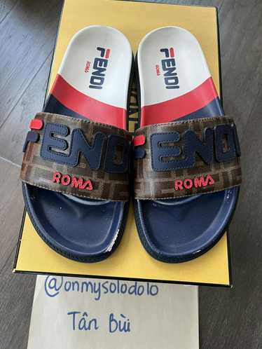 Fendi fila discount slides