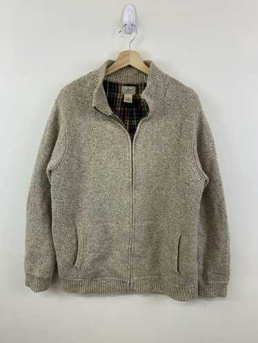 Cardigan × Vintage Vintage 90s LL Bean Flannel Li… - image 1