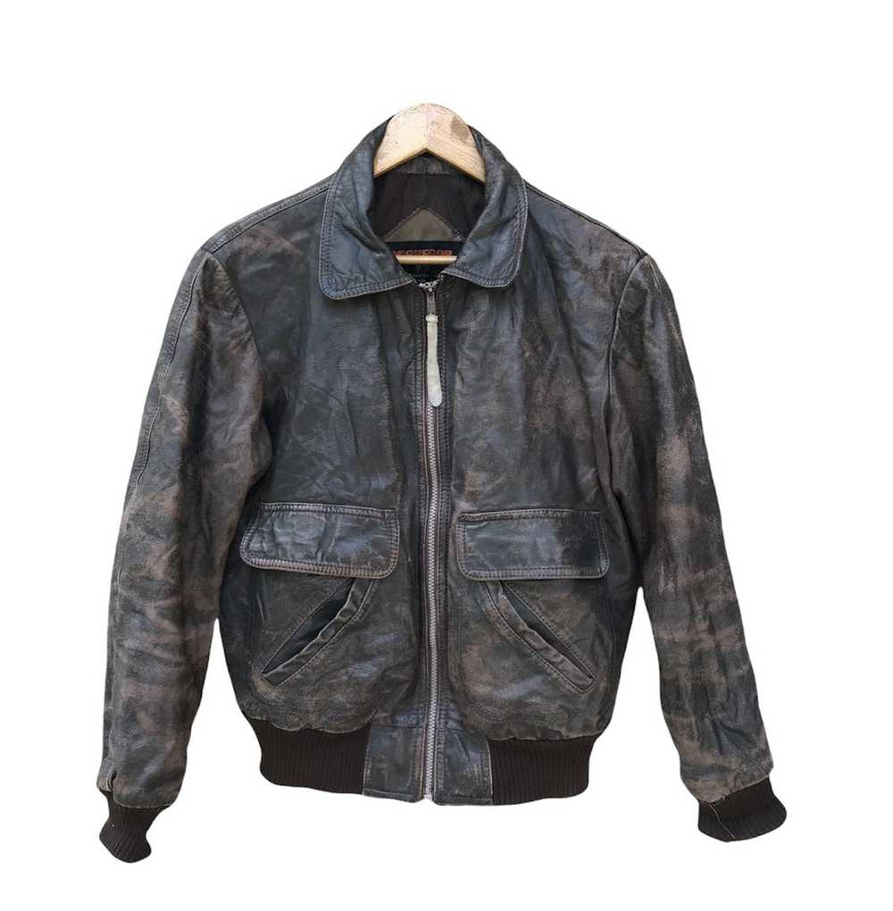 Leather Jacket × Mcgregor × Vintage RARE MCGREGOR… - image 1