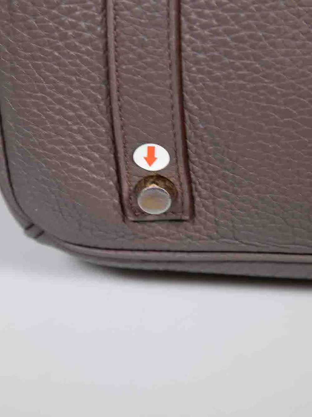 Hermes 2012 Grey Leather Birkin 35 Etain Togo GHW… - image 10