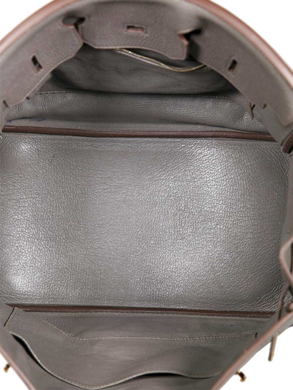 Hermes 2012 Grey Leather Birkin 35 Etain Togo GHW… - image 6