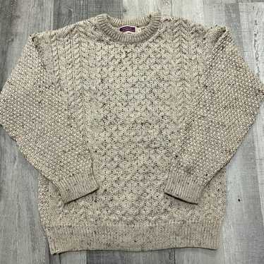 Highland Highland Home Industries Wool Cable Knit 