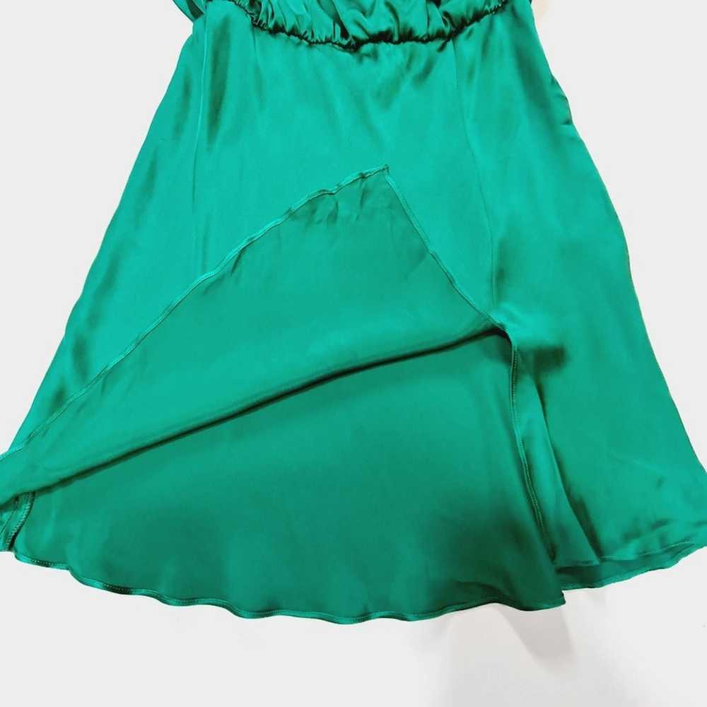 Amanda Uprichard Camela Dress in Dark Green Small - image 3
