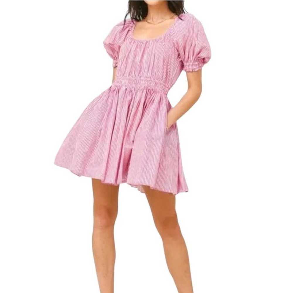Rhode Anika Puff Sleeve Mini Dress In Pink Jaipur… - image 6