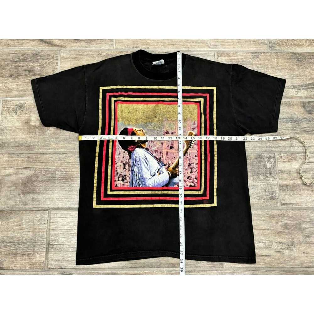 Hanes Vintage 90s Jimi Hendrix T-Shirt Woodstock … - image 3