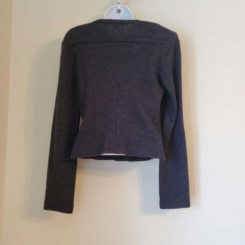 Vintage Cabi S Wool Charcoal Gray Black Double Br… - image 3