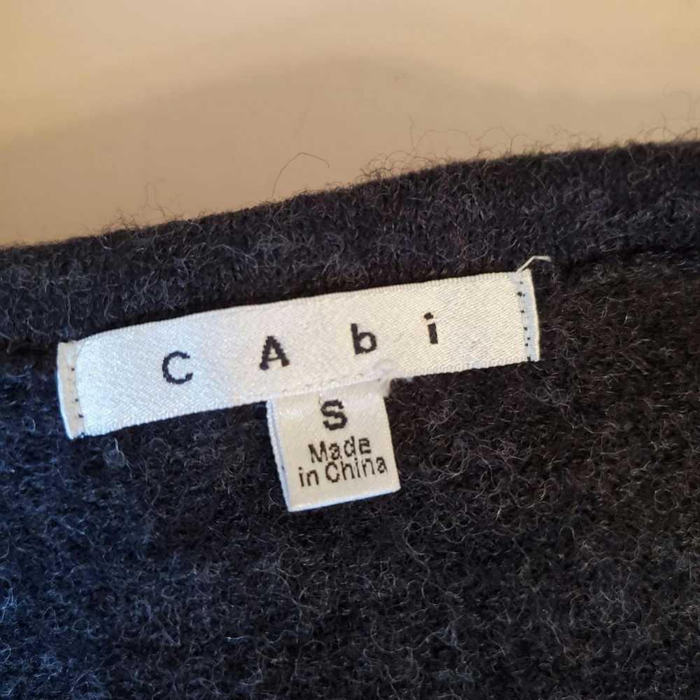 Vintage Cabi S Wool Charcoal Gray Black Double Br… - image 4
