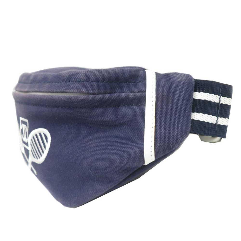 Chanel CHANEL Sportsline Waist Bag Body Navy/Whit… - image 3