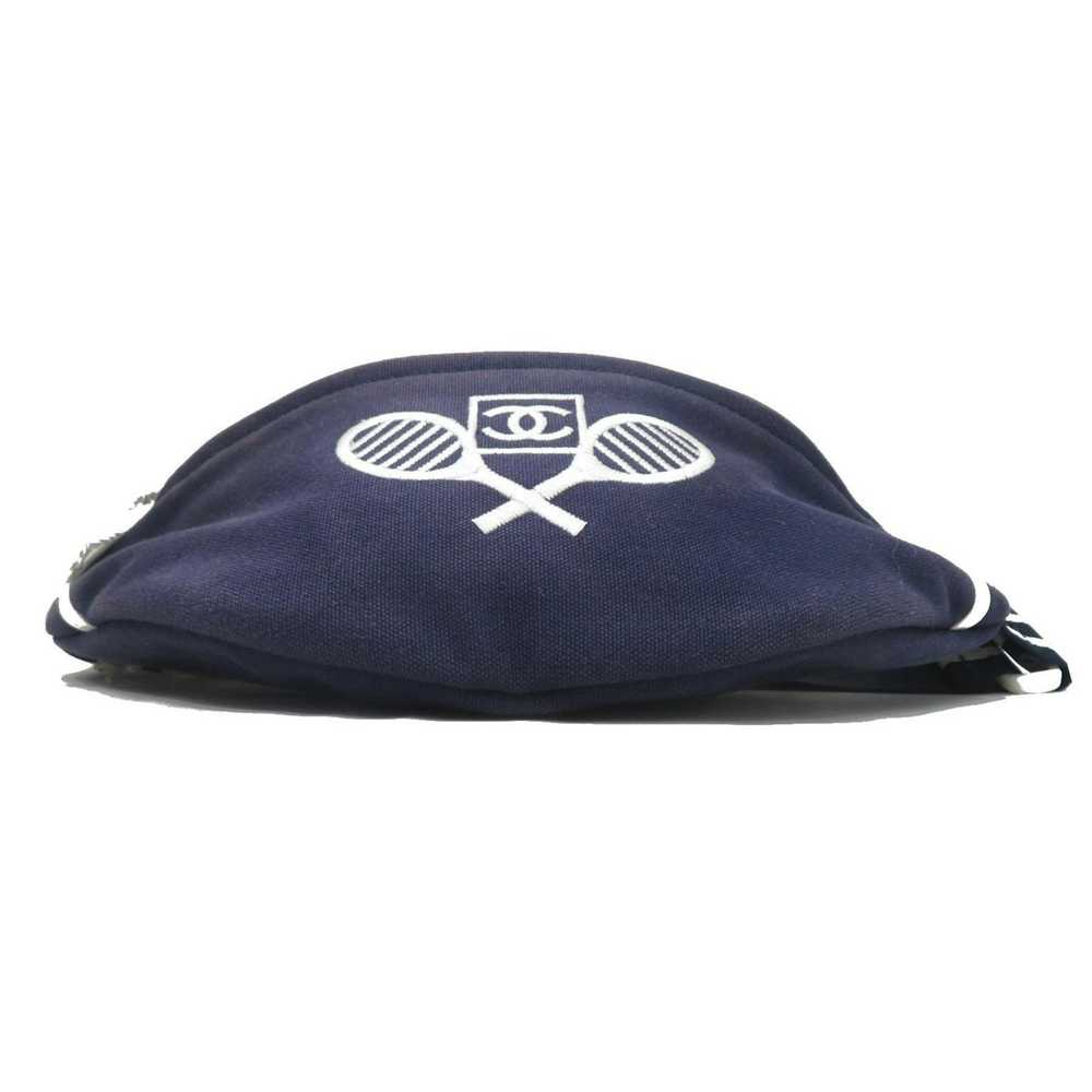 Chanel CHANEL Sportsline Waist Bag Body Navy/Whit… - image 7