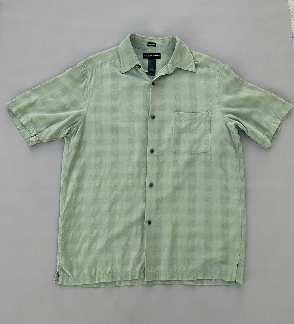 Japanese Brand × Other Green Silk Shirt - image 2