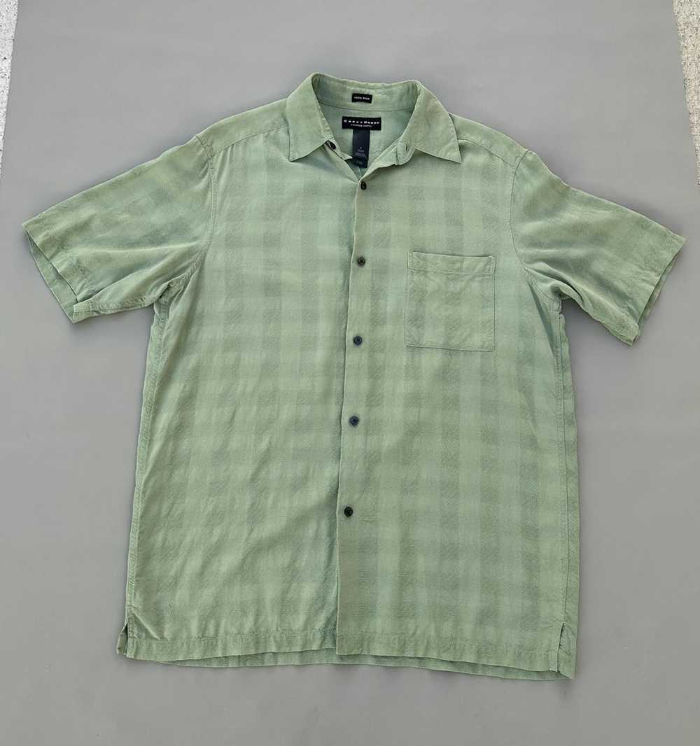 Japanese Brand × Other Green Silk Shirt - image 4