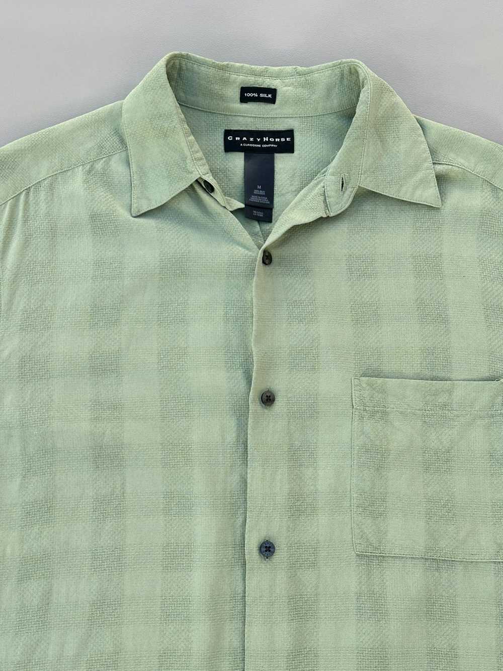 Japanese Brand × Other Green Silk Shirt - image 5