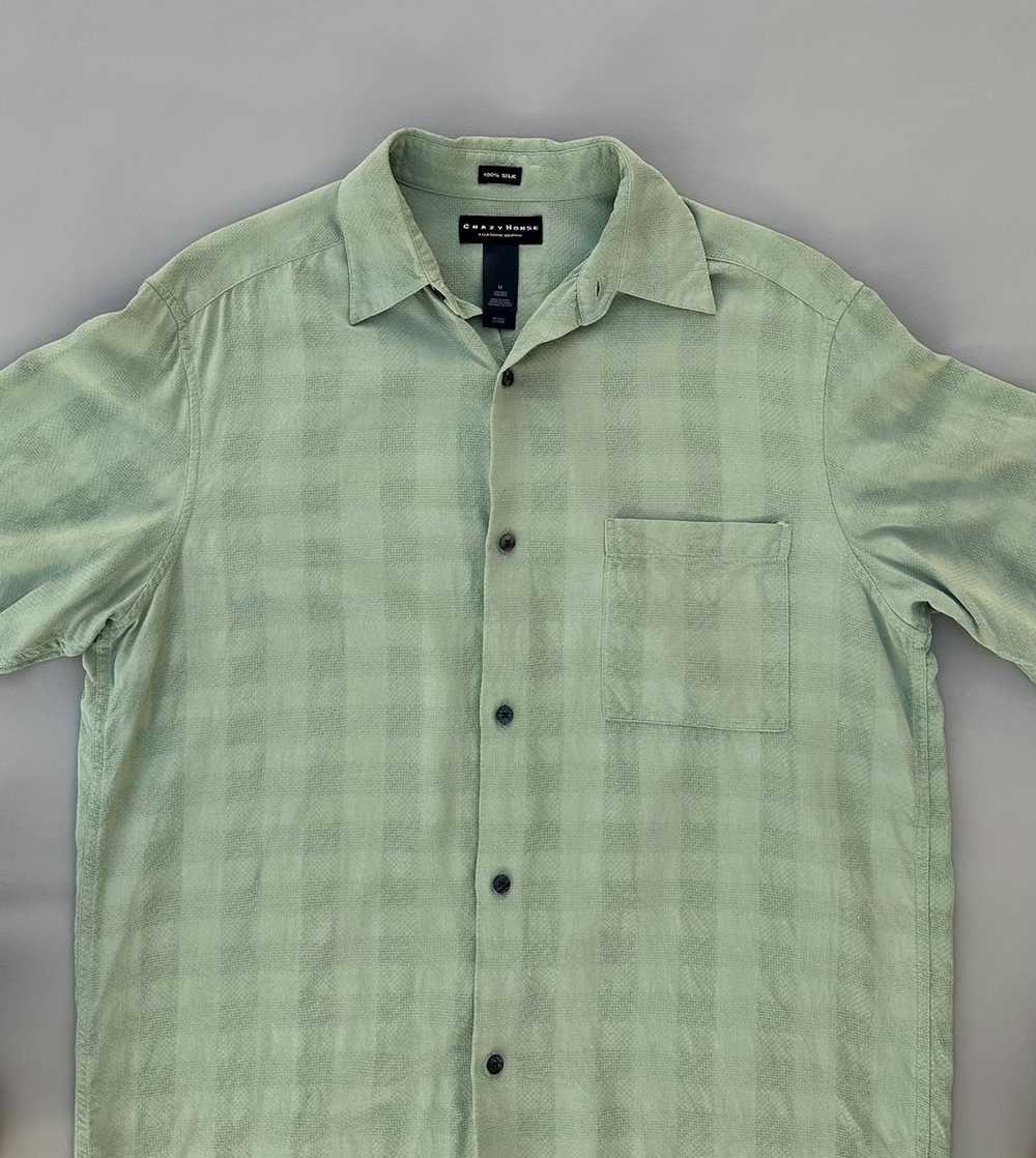 Japanese Brand × Other Green Silk Shirt - image 6