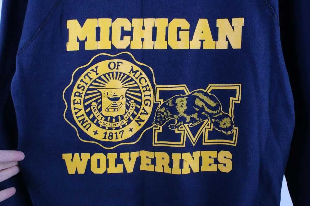 Vintage Vintage 70s University of Michigan Crewne… - image 4