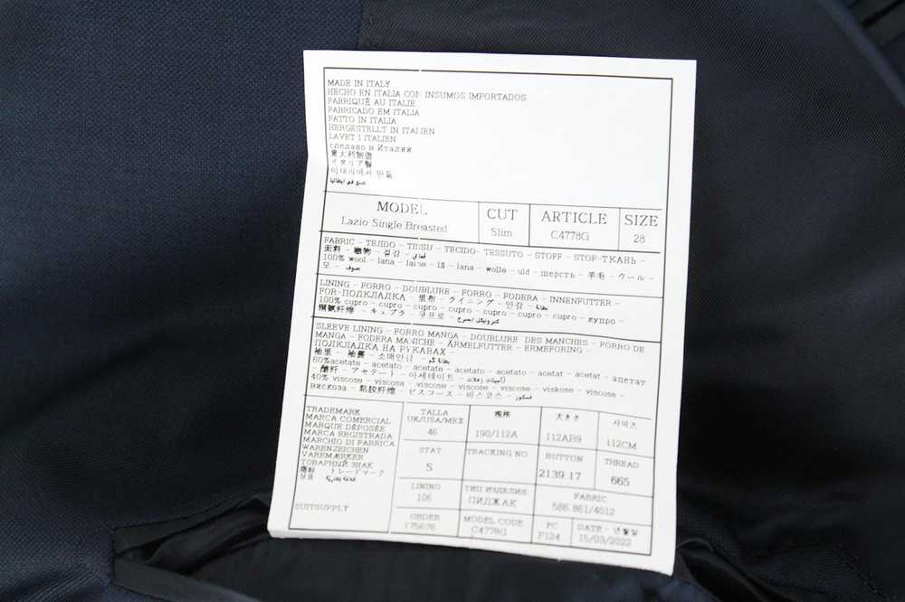 Suitsupply LAZIO UK46S Wool S110 Navy Slim Cut Me… - image 10