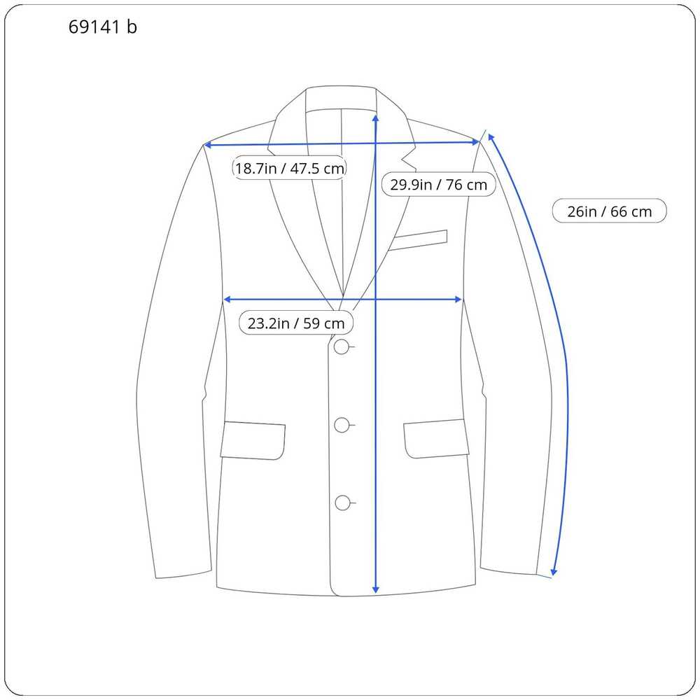 Suitsupply LAZIO UK46S Wool S110 Navy Slim Cut Me… - image 2