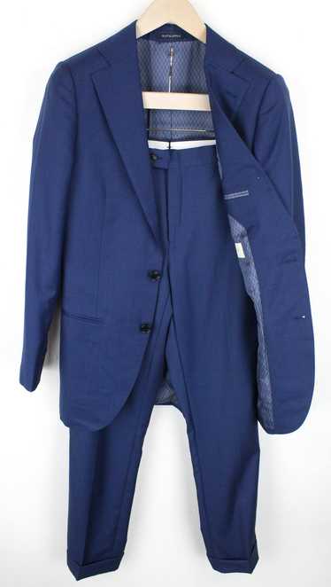Suitsupply LA SPALLA UK36L Mid-BlueSharkskin Wool 