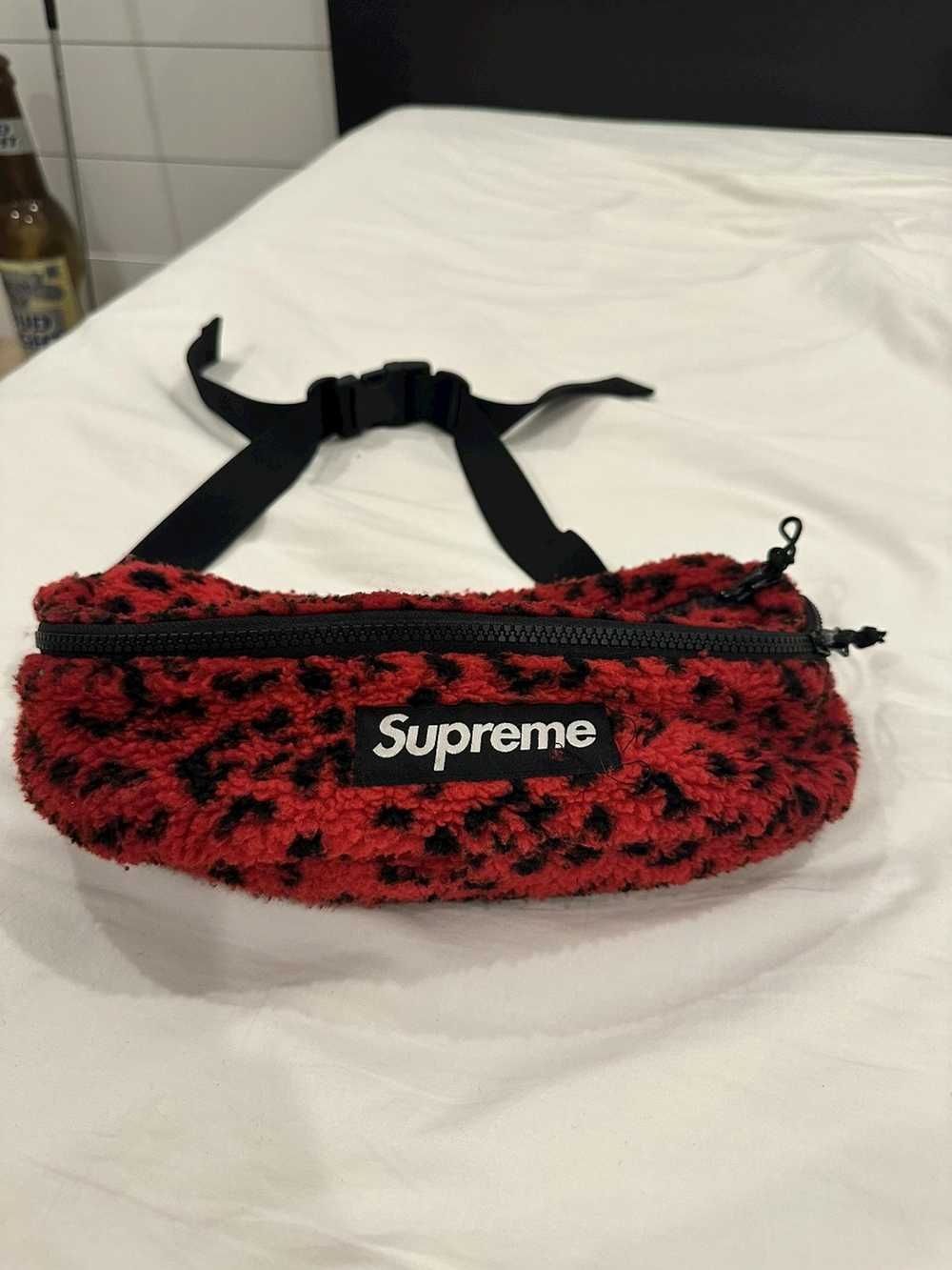 Supreme Supreme Leopard fleece waist bag - image 6