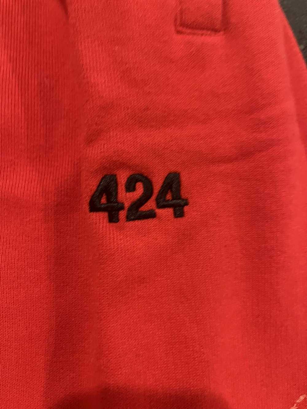 424 On Fairfax 424 Red Sweatpants - image 2