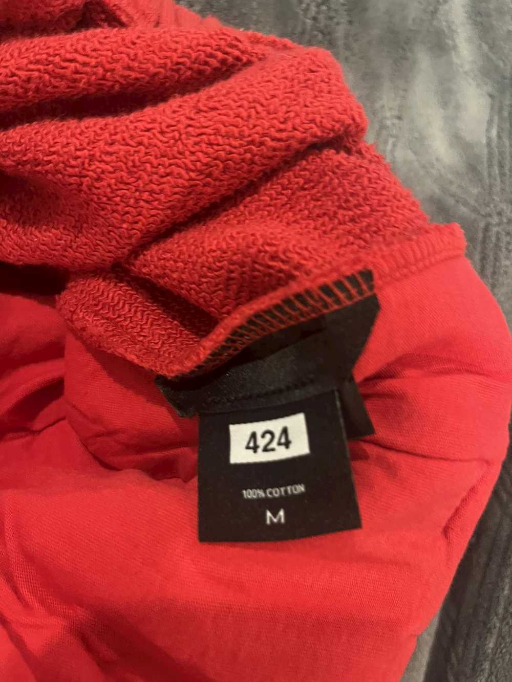 424 On Fairfax 424 Red Sweatpants - image 4