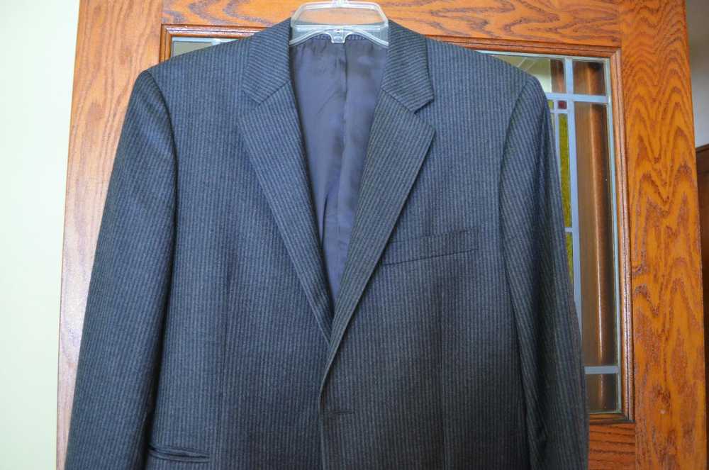 Theory Theory Men's Dark Gray Striped Sport Coat/… - image 1