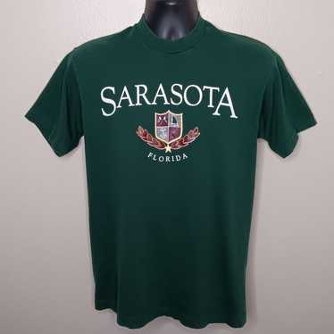 VTG 90s Sarasota Florida Adult Medium T-shirt Sin… - image 1