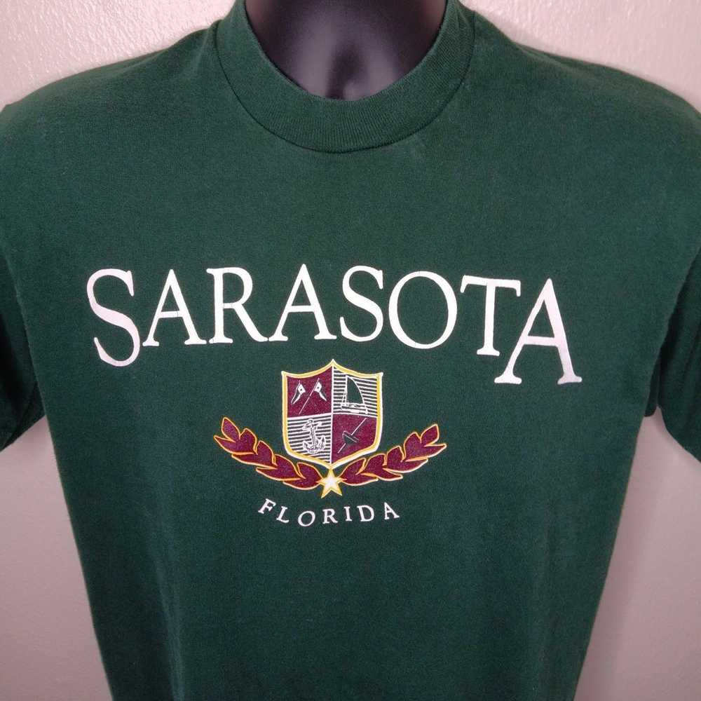 VTG 90s Sarasota Florida Adult Medium T-shirt Sin… - image 2