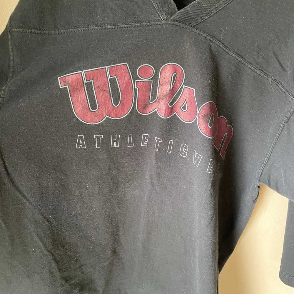 Vintage 90s Y2K Wilson Athletics Heavy Cotton Shi… - image 2