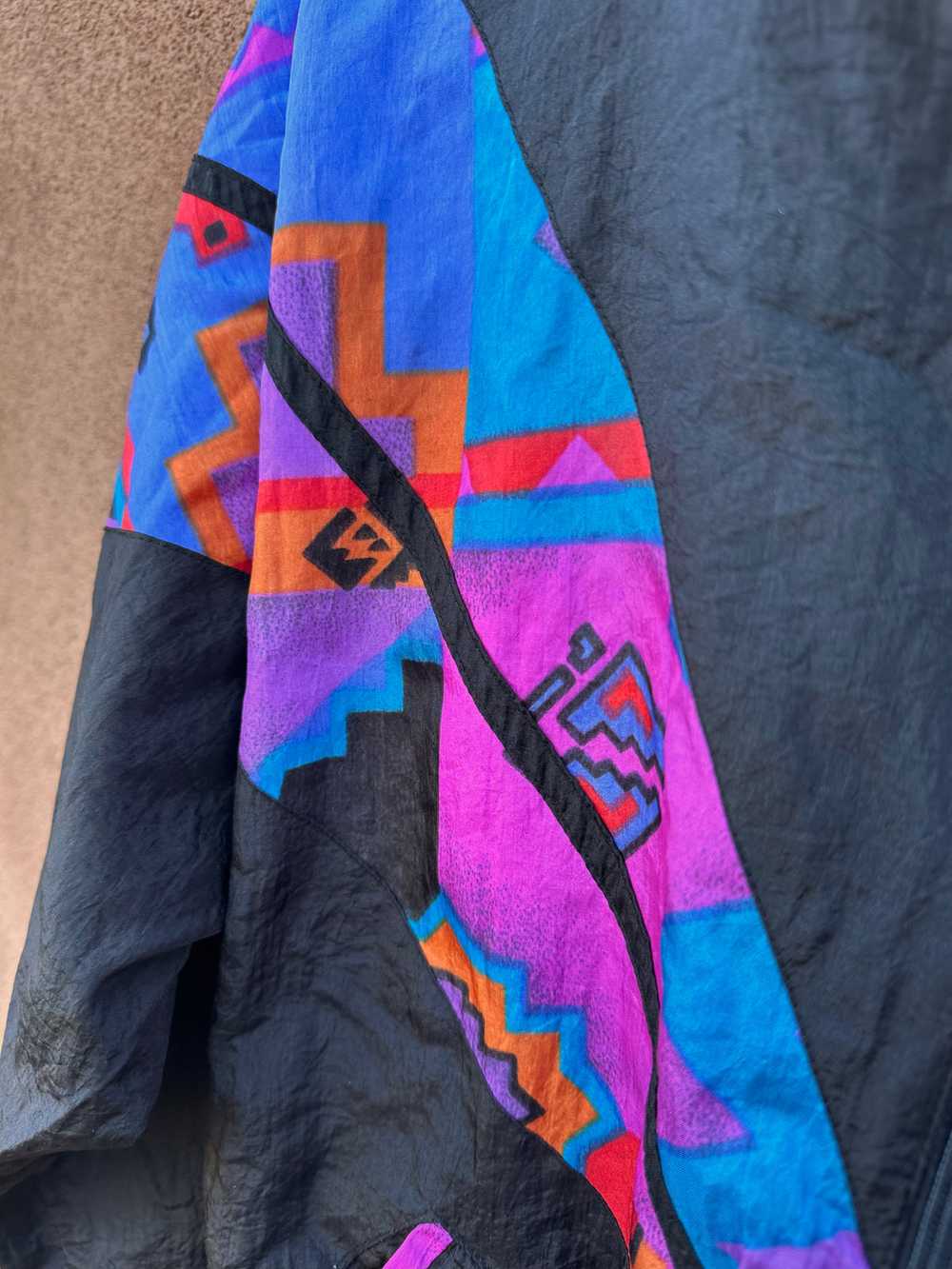 Santa Fe Style 90's Windbreaker Jacket - image 2