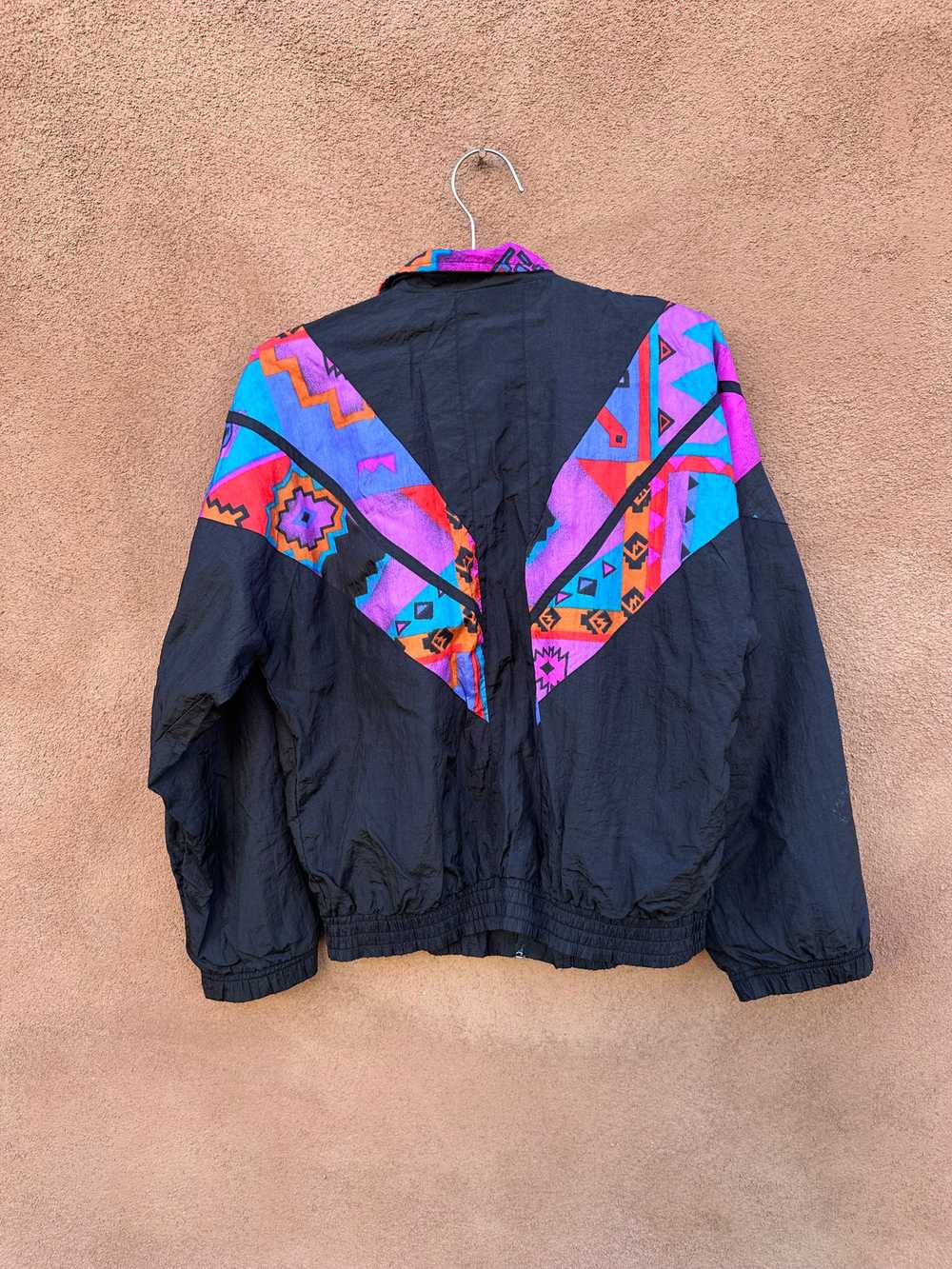 Santa Fe Style 90's Windbreaker Jacket - image 3